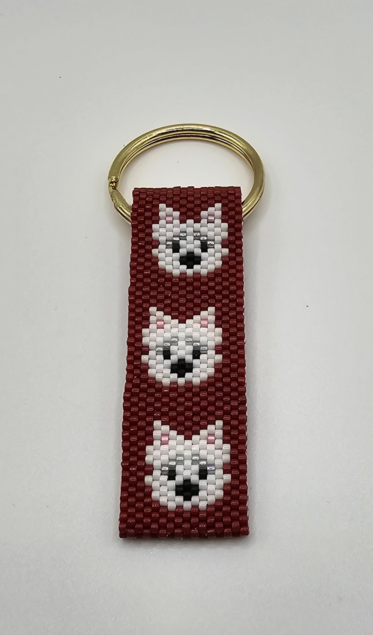 Beaded Keychain - Westie