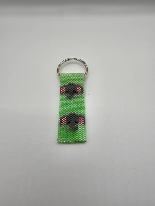 Beaded Keychain - Elephant