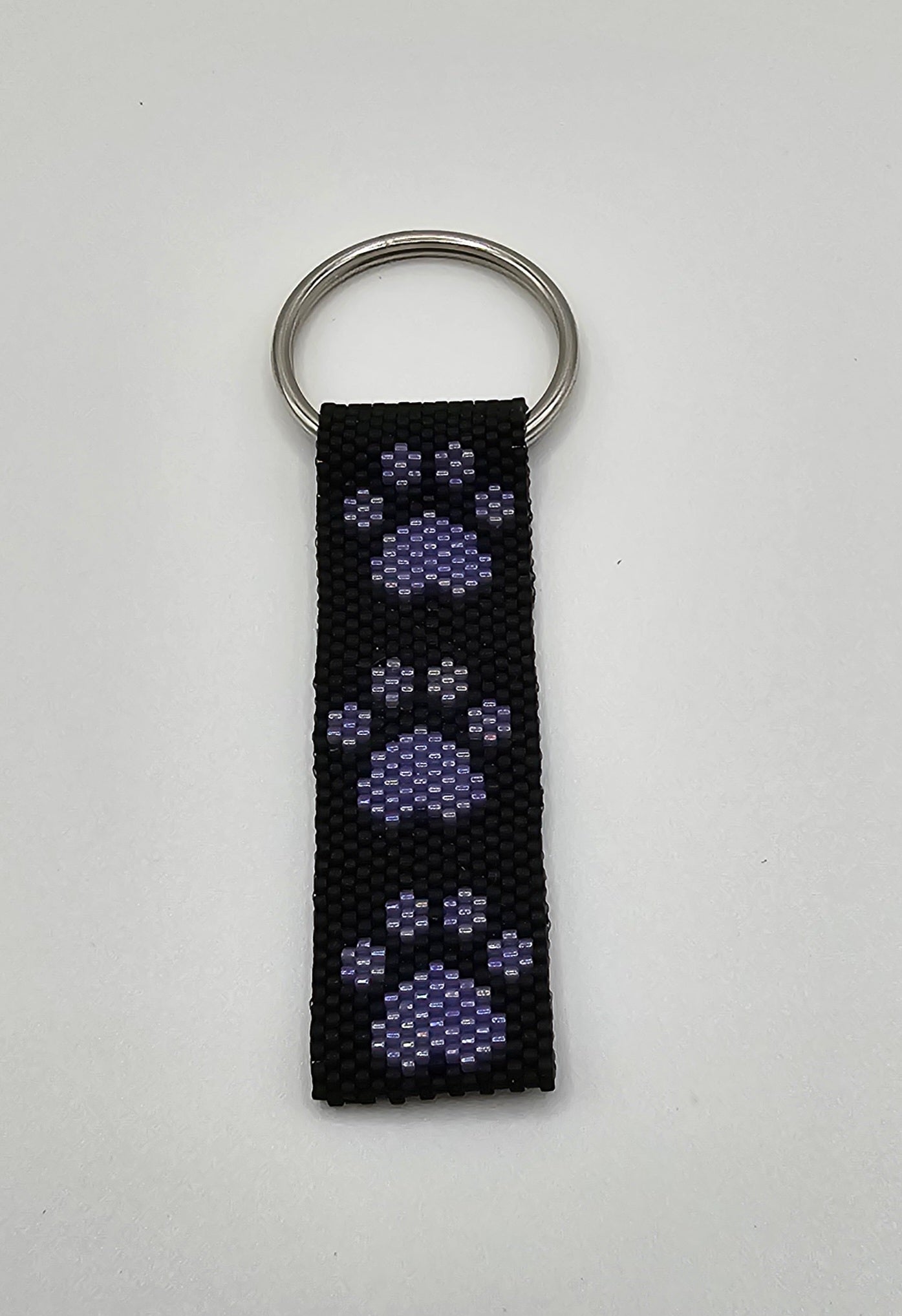 Beaded Keychain - Paw Print