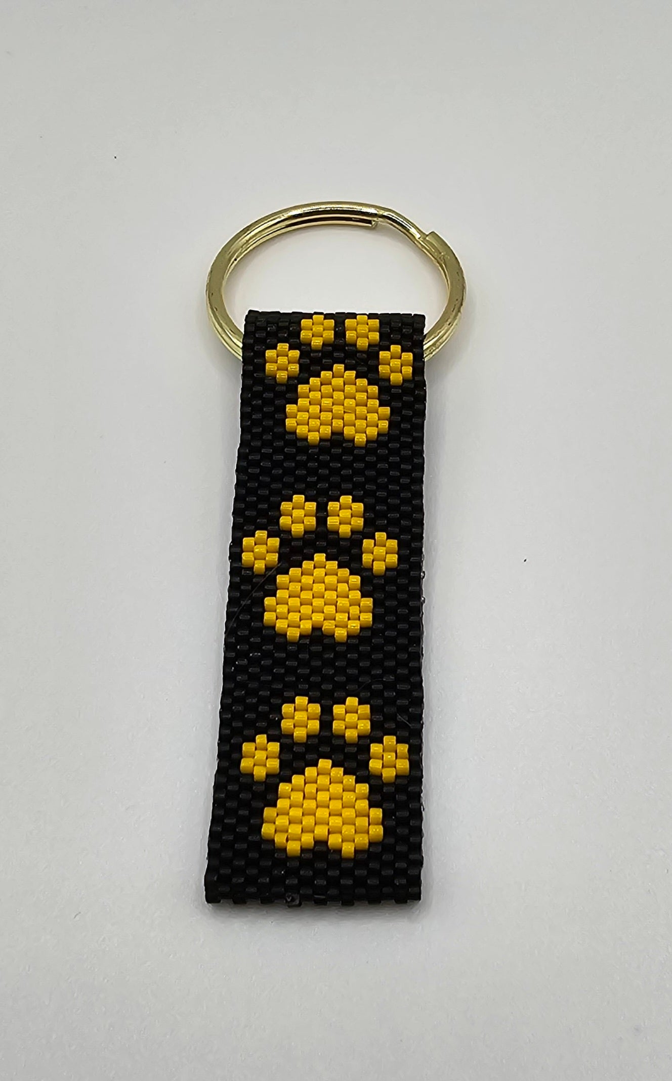 Beaded Keychain - Paw Print